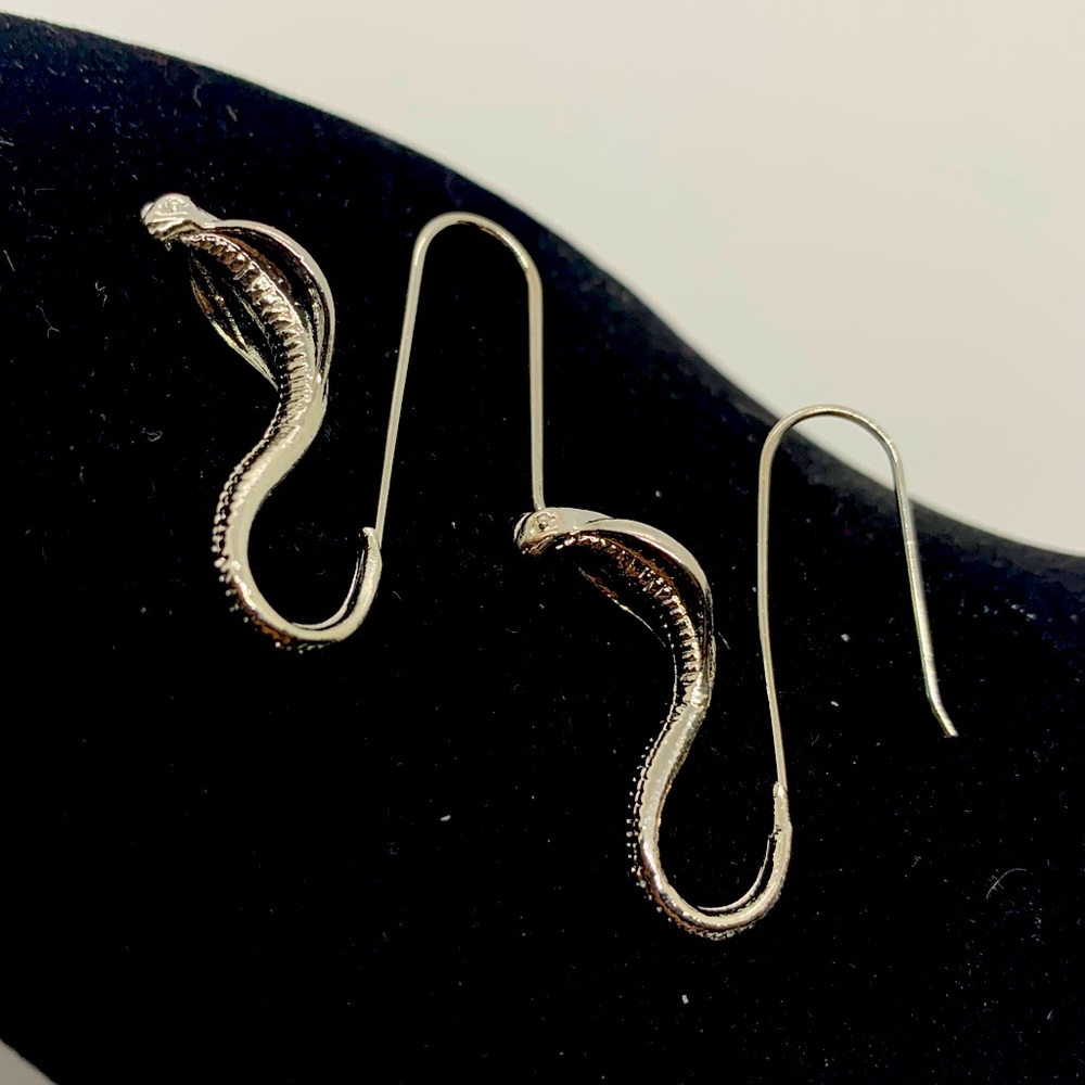 Cobra snake earrings goth magic punk
